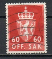 Norway, 1964, Coat Of Arms/Photogravure, 60ö/Red, USED - Servizio