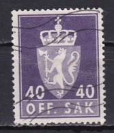 Norway, 1955, Coat Of Arms/Photogravure, 40ö/Purple, USED - Servizio