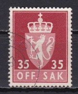 Norway, 1955, Coat Of Arms/Photogravure, 35ö, USED - Dienstzegels