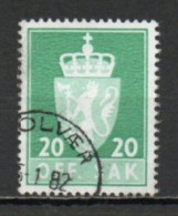 Norway, 1969, Coat Of Arms/Photogravure, 20ö/Phosphor, USED - Dienstmarken