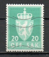 Norway, 1957, Coat Of Arms/Photogravure, 20ö, USED - Oficiales