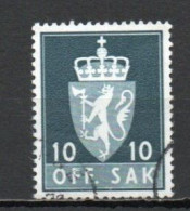 Norway, 1972, Coat Of Arms/Photogravure, 10ö/Phosphor, USED - Service