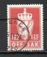 Norway, 1977, Coat Of Arms/Lithography, 1.25Kr/Scarlet, USED - Dienstmarken