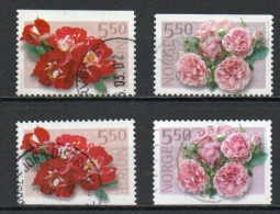 Norway, 2001, Roses 2nd Series, Set, USED - Used Stamps