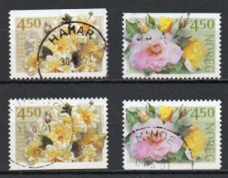 Norway, 2001, Roses 1st Series, Set, USED - Gebruikt