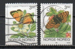 Norway, 1994, Butterflies, Set, USED - Used Stamps