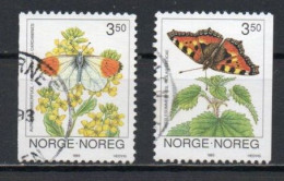 Norway, 1993, Butterflies, Set, USED - Usati