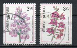 Norway, 1990, Orchids, Set, USED - Usados