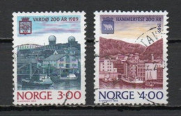 Norway, 1989, Town Bicentenaries, Set, USED - Usati
