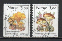 Norway, 1989, Mushrooms, Set, USED - Used Stamps