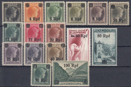 GERMANY Reich Luxembourg 17-32,unused,hinged (*) - Occupation 1938-45