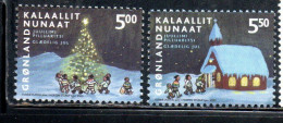 GREENLAND GRONLANDS GROENLANDIA GRØNLAND 2003 CHRISTMAS WEIHNACHTEN NATALE NOEL NAVIDAD COMPLETE SET SERIE COMPLETA MNH - Ungebraucht