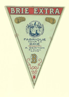 Etiqu.B BRIE A.BERTON St Ouen Seine Le Corbeau Et Le Renard - Cheese