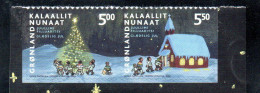 GREENLAND GRONLANDS GROENLANDIA GRØNLAND 2003 CHRISTMAS WEIHNACHTEN NATALE NOEL NAVIDAD PAIR SET SERIE MNH - Unused Stamps