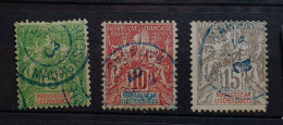 04 - 24 - Madagascar - N° 42A - 43 - 44 - Used Stamps