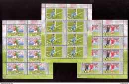 Label Transnistria 2022 FIFA World Cup Football Soccer 3Sheetlets**MNH - Etichette Di Fantasia