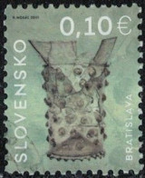 Slovaquie 2021 Oblitéré Used Gobelet En Verre Du 13ème Siècle Bratislava Y&T SK 814 SU - Used Stamps