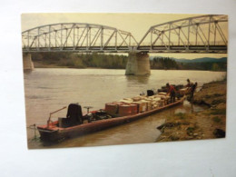 Just Below The Parsnip River Bridge, This River Boat Is Being Loaded For The Trappers, Hunters And Fisher - Autres & Non Classés