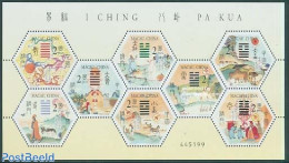 Macao 2001 I Ching Pa Kua 8v M/s, Mint NH, Nature - Cattle - Horses - Unused Stamps