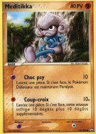 Carte Pokemon 55/108 Meditikka 40pv 2007 - Altri & Non Classificati