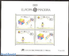 Madeira 1989 Europa S/s, Mint NH, History - Various - Europa (cept) - Toys & Children's Games - Madeira