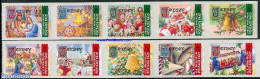 Jersey 2001 Christmas 10v S-a  (with Year 2001), Mint NH, Performance Art - Religion - Staves - Christmas - Muziek