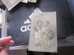 Boldog Uj Evet Children Old Postcards - Anno Nuovo