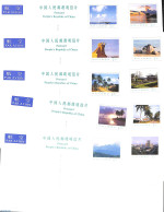 China People’s Republic 1990 Postcard Set, Hainan Landscapes, Int. Mail (10 Cards), Unused Postal Stationary, Transp.. - Storia Postale