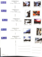 China People’s Republic 1994 Postcard Set, Mount Lushan, Int. Mail (10 Cards), Unused Postal Stationary, Sport - Var.. - Storia Postale