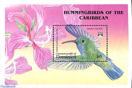 Dominica 1992 Green Mango S/s, Mint NH, Nature - Birds - Hummingbirds - Dominikanische Rep.