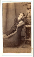  Carte De Visite Cdv Photographie Vintage Anonyme René Grenier Enfant Mode  - Personnes Anonymes
