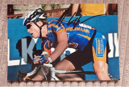 Autographe Marco Lippuner Hörmann  Format 11,5 X 16 Cm - Cyclisme