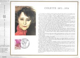 FRANCE - FDC - COLETTE - Feuillet N° 240 Du Catalogue CEF - 1970-1979