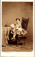  Carte De Visite Cdv Photographie Vintage A. Le Blondel Lille Enfant Mode - Personnes Anonymes