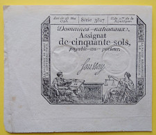 ASSIGNAT De 50 Sols. 23 Mai 1793 - Assignats