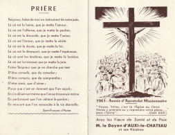 # THEME - PRIERE / 1961 ANNEE De L'APOSTOLAT MISSIONNAIRE - AUXI LE CHATEAU - Godsdienst & Esoterisme