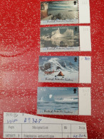 Timbre Bat. Symphonie Antarctique. 325,326,327,328 - Ongebruikt