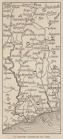 La Colonie Allemande Du Togo - Mappa Epoca - 1916 Vintage Map - Carte Geographique