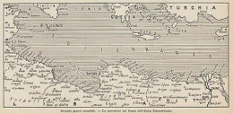 Seconda Guerra Mondiale - Fronte Africa Settentrionale - 1953 Mappa Epoca - Geographical Maps