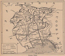 Venezia Giulia - 1953 Mappa Epoca - Vintage Map - Cartes Géographiques