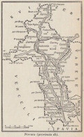 Provincia Di Novara - 1953 Mappa Epoca - Vintage Map - Carte Geographique