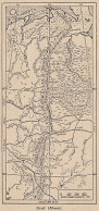 Russia - Monti Urali - 1953 Mappa Epoca - Vintage Map - Mapas Geográficas