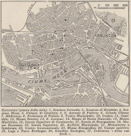 Netherlands - Pianta Città Di Rotterdam - 1953 Mappa Epoca - Vintage Map - Mapas Geográficas