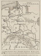 Alemagne - Autriche - Hongrie - Russie - Armées Belligérantes - 1915 Map - Carte Geographique