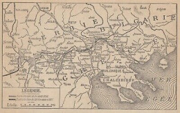 L'encerclement De Lemberg Par Les Armées Austro-Allemandes - 1915 Old Map - Cartes Géographiques