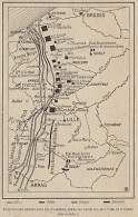 Position Des Armées Dans Le Flandres Après Bataille De L'Yser - 1915 Map - Carte Geographique