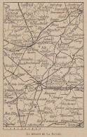 La Région De La Bassée - France - Mappa Epoca - 1915 Vintage Map - Landkarten