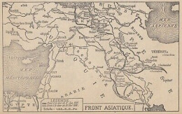 Première Guerre Mondiale - Front Asiatique - Mappa - 1917 Vintage Map - Cartes Géographiques