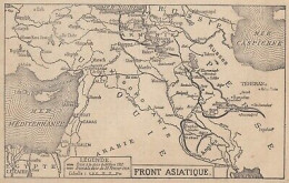 Première Guerre Mondiale - Front Asiatique - Mappa - 1917 Vintage Map - Geographical Maps