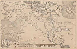 Première Guerre Mondiale - Front Asiatique - Mappa - 1917 Vintage Map - Geographical Maps